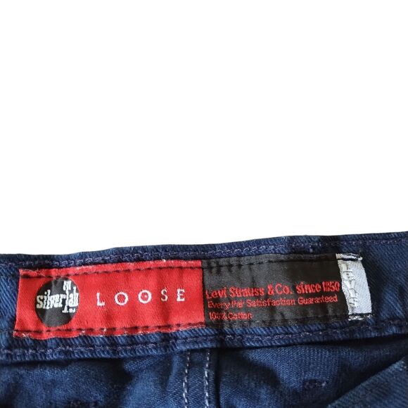 Vintage Levis Silvertab Shorts Mens Size 32 Blue Loose Denim Y2K Made in USA - Picture 10 of 11